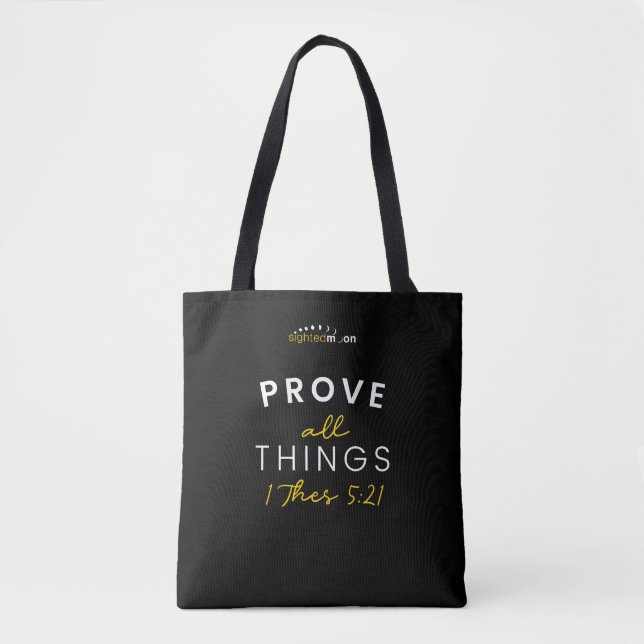 Bibelangebot beweist alles, was Schrift Tasche (Vorderseite)