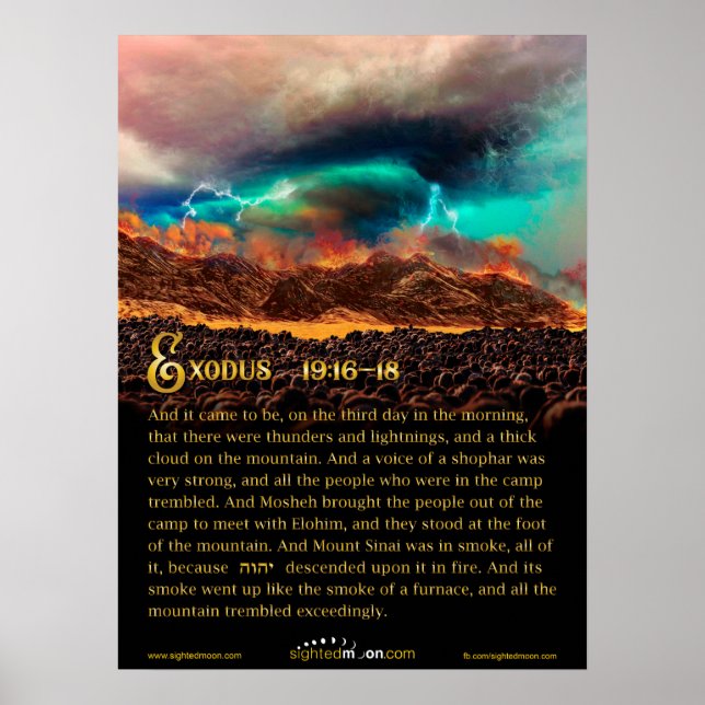 Bibelangebot Zehn Gebote zum Sinai Poster (Vorne)