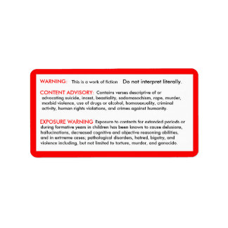 Bibelausschlussklammern Adressaufkleber