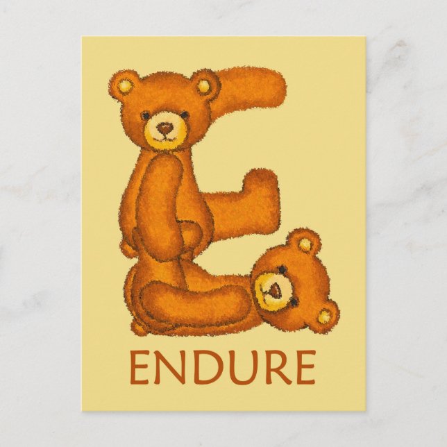 Bibelbären ~ Endure Scripture Postkarte (Vorderseite)
