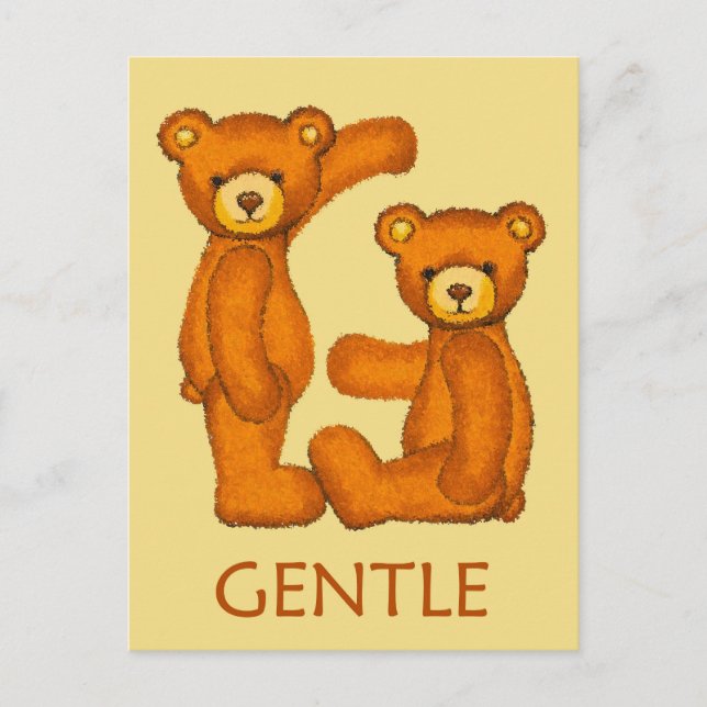 Bibelbären ~ Gentle Scripture Postkarte (Vorderseite)