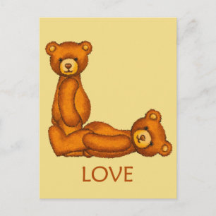 Bibelbären ~ Liebe Scripting Postkarte