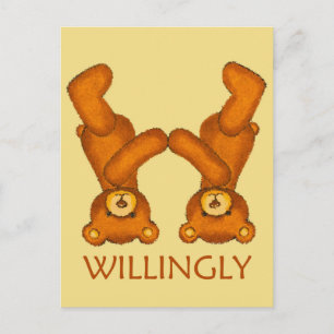 Bibelbären ~ Willentlich Scripting ~ Flashcard Postkarte