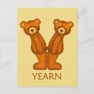 Bibelbären ~ Yearn Scripting ~ Flashcard Postkarte