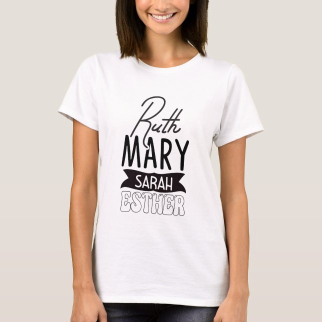 Bibelfrauen - Christlich T-Shirt (Vorderseite)