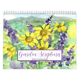Bibelgarten-Schrift Wasserfarbe-Blume-Frucht Kalender