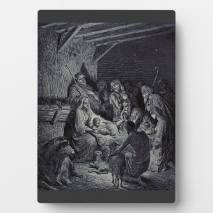 Bibelkrippe Fotoplatte