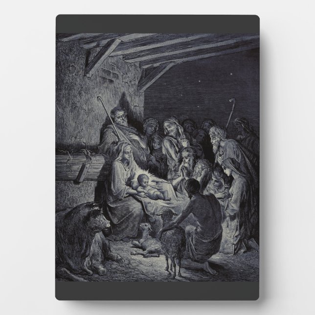 Bibelkrippe Fotoplatte (Vorderseite)