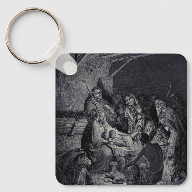 Bibelkrippe Schlüsselanhänger (Vorderseite)