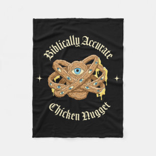 Bibelsch genaue Chicken Nugget Fleecedecke