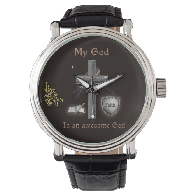 Bibelschrift Armbanduhr (Vorderseite)