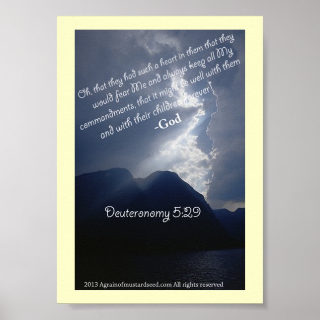 Bibelschrift Gebete Poster (Vorne)