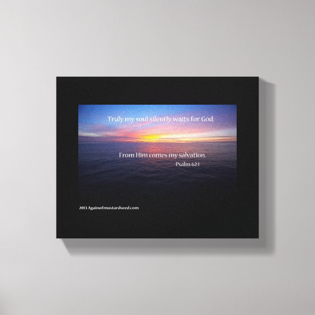 Bibelschrift Inspiration Leinwanddruck (Vorderseite)