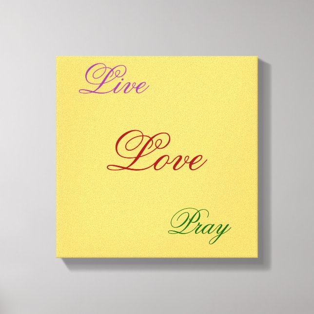 Bibelschrift Inspiration Leinwanddruck (Vorderseite)