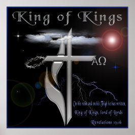Bibelschrift Lord of Lord King of King Poster