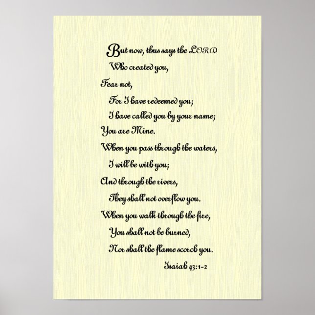 Bibelschrift Poster (Vorne)