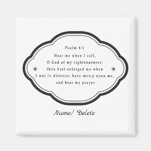 Bibelschrift Psalm 4-1 Magnet