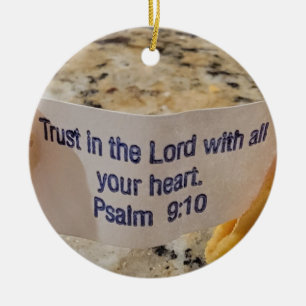 Bibelspruch-Ornament Keramik Ornament