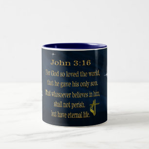Bibelstelle Zweifarbige Tasse