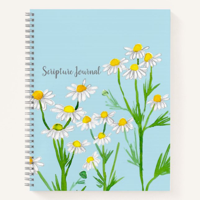 Bibelstudium "Scripture Journal" - Blume Notizbuch (Vorderseite)