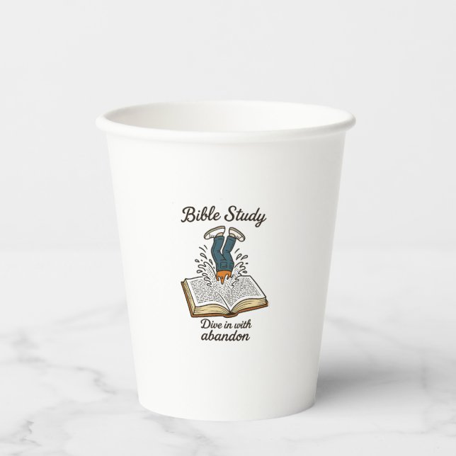 Bibelstudium Tasse Pappbecher (Vorderseite)