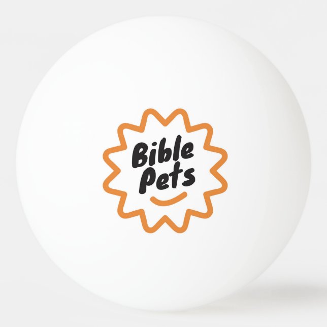 Bibeltiere Bath Time Sportsaale Tischtennisball (Vorderseite)