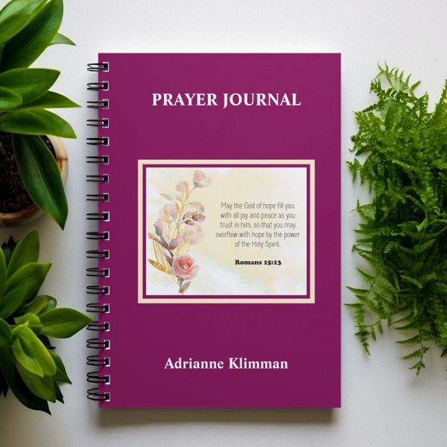 Bibelvers Blumen Gebetsjournal Notizbuch (Von Creator hochgeladen)