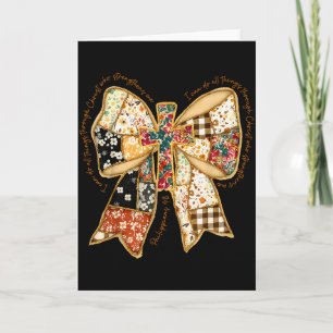 Bibelvers Coquette Christlich Jesus Schleife Patch Karte