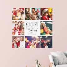 Bibelvers Foto-Collage Familie religiös