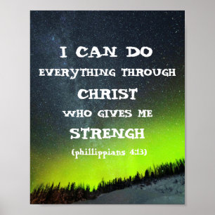 Bibelvers Inspirierendes Zitat Schrift Aurora  Poster