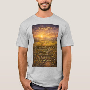 Bibelvers Jeremia 29:11 Christliches Männer-T-Shir T-Shirt