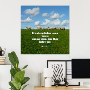 Bibelvers, Johannes 10:27, Poster