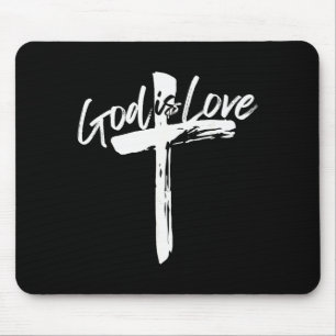 Bibelvers Johannes 4_8 Gott ist Liebe Christlicher Mousepad