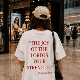 Bibelvers-T-Shirt Nehemia 8,10 T-Shirt