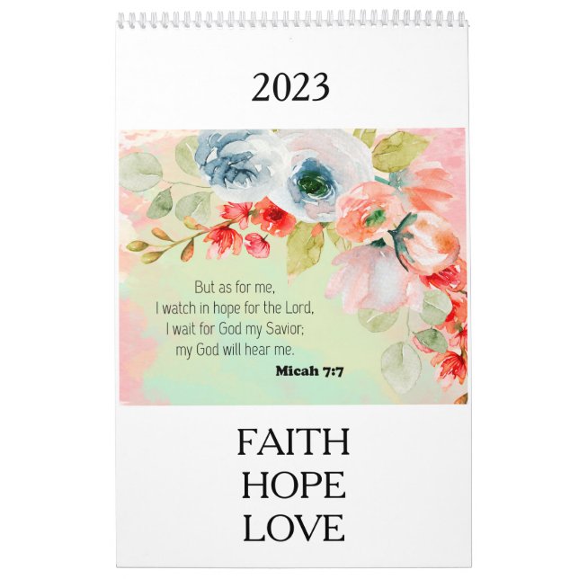 Bibelverse - Blumenkalender 2023 Kalender (Titelbild)