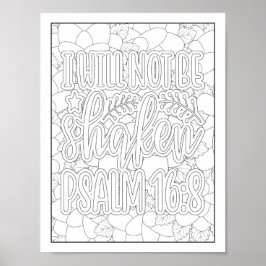 Bibelverse/Christliche Erwachsenenfärbung Poster