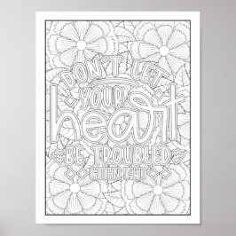 Bibelverse/Christliche Erwachsenenfärbung Poster