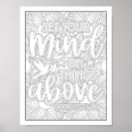 Bibelverse/Christliche Erwachsenenfärbung Poster