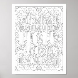 Bibelverse/Christliche Erwachsenenfärbung Poster