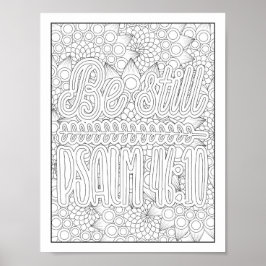 Bibelverse/Christliche Erwachsenenfärbung Poster