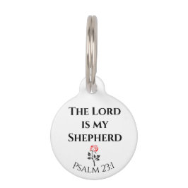 Bibelverse, Der Herr ist mein Hirte, Psalm 23 Haustiermarke