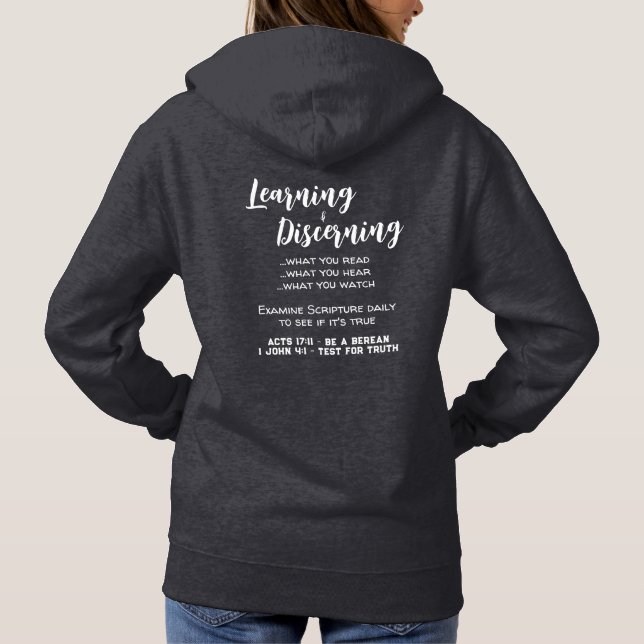 Bibelverse der Suche Hoodie (Rückseite)