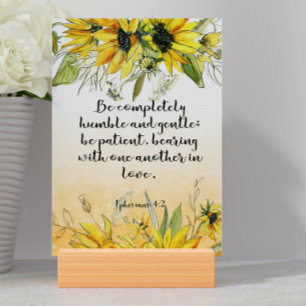 Bibelverse Ephesians Card Tischnummer