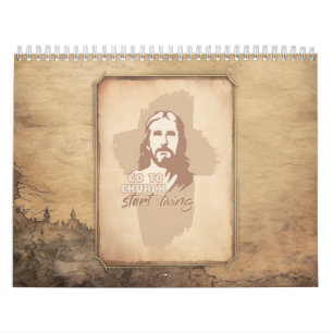 Bibelverse für jeden Monat. Jesus Christus Christl Kalender