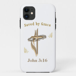 Bibelverse gerettet von Grace Case-Mate iPhone Hülle