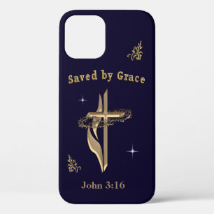 Bibelverse gerettet von Grace Case-Mate iPhone Hülle