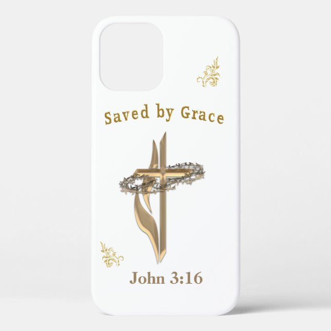 Bibelverse gerettet von Grace Case-Mate iPhone Hülle (Rückseite)