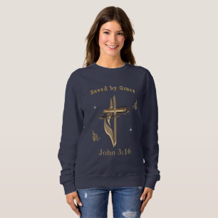 Bibelverse gerettet von Grace Sweatshirt