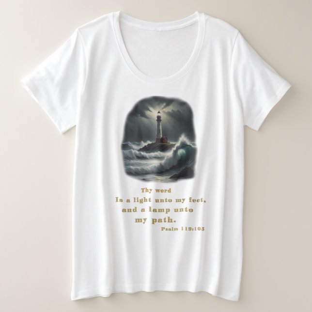 Bibelverse Große Größe T-Shirt (Design vorne)