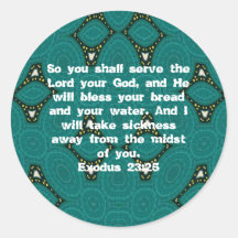 Bibelverse Heilung Bibel Zitat Exodus 23:25